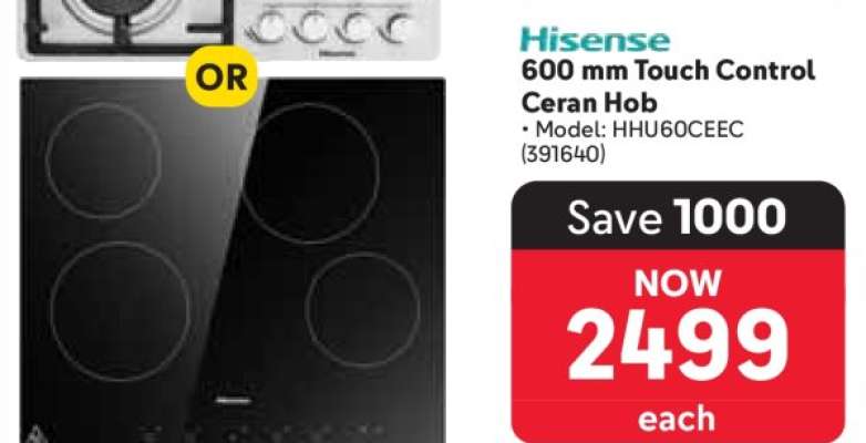 Hisense 600 mm Touch Control Ceran Hob