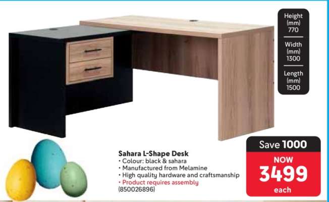 Sahara L-Shape Desk