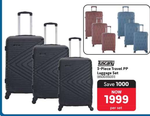 Tuscany 3-Piece Travel PP Luggage Set