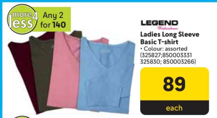 Ladies Long Sleeve Basic T-shirt