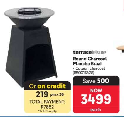 Round Charcoal Plancha Braai