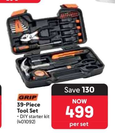GRIP 39-Piece Tool Set