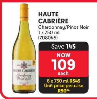 HAUTE CABRIÈRE Chardonnay/Pinot Noir