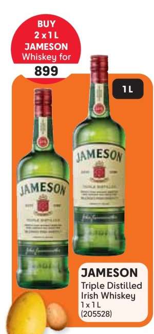 Jameson Triple Distilled Irish Whiskey