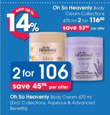 Oh So Heavenly Body Cream Collections