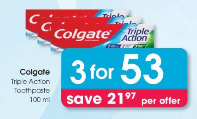 Colgate Triple Action Toothpaste 100 ml