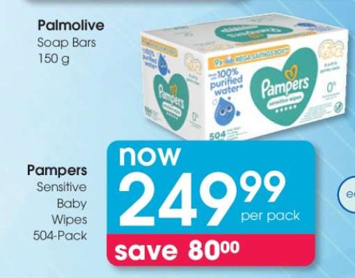 Pampers Sensitive Baby Wipes 504-Pack