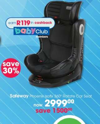 Safeway Phoenix Isofix 360° Rotate Car Seat