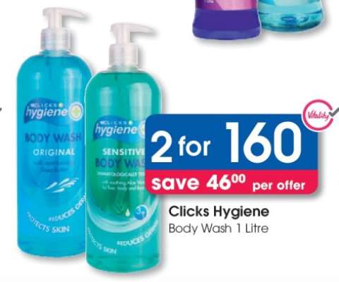 Clicks Hygiene Body Wash 1 Litre