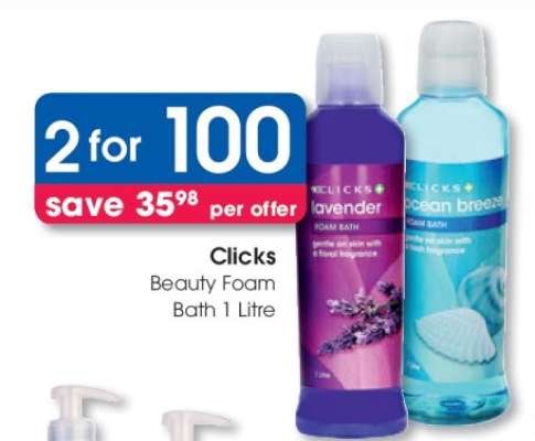 Clicks Beauty Foam Bath 1 Litre