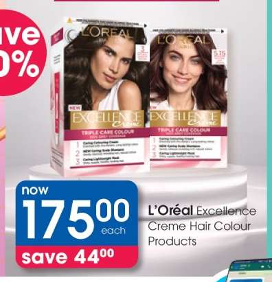 L'Oréal Excellence Creme Hair Colour Products