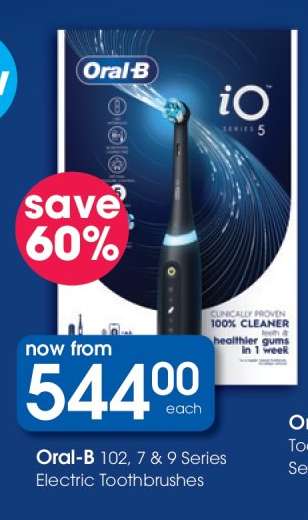 Oral-B 102, 7 & 9 Series Electric Toothbrushes