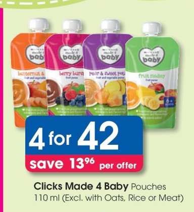 Clicks Made 4 Baby Pouches