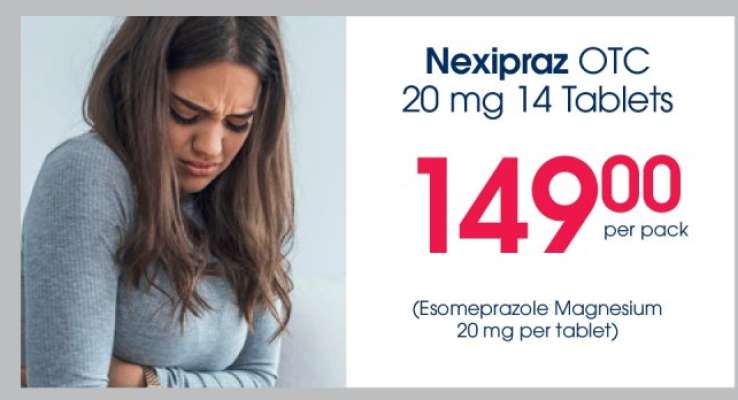 Nexipraz OTC 20 mg 14 Tablets