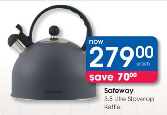 Safeway 3.5 Litre Stovetop Kettle