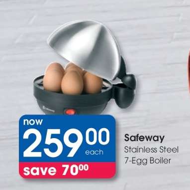 Safeway Stainless Steel 7-Egg Boiler