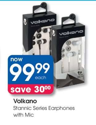 Volkano Stannic Series Earphones with Mic