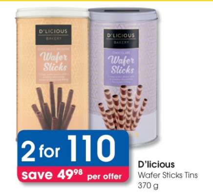 D'licious Wafer Sticks Tins