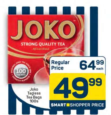 Joko Tagless Tea Bags 100s