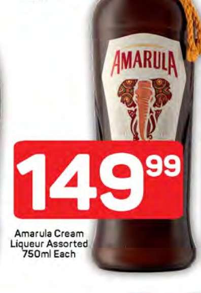 Amarula Cream Liqueur Assorted 750ml Each