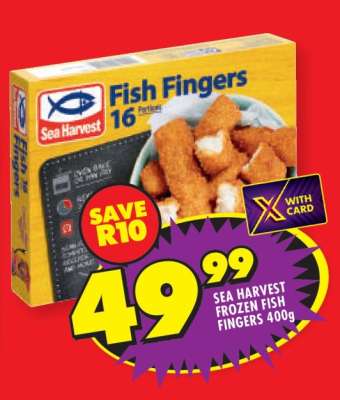 SEA HARVEST FROZEN FISH FINGERS 400g