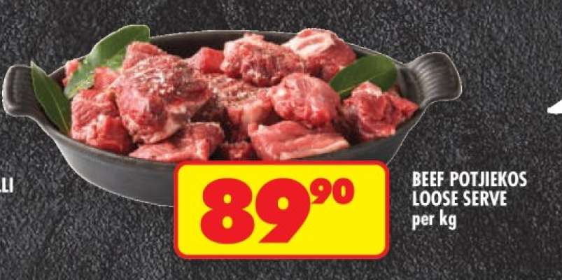 BEEF POTJIEKOS (LOOSE SERVE)