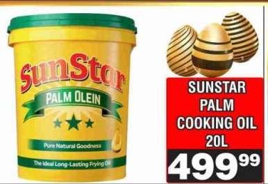 SUNSTAR PALM COOKING OIL 20L