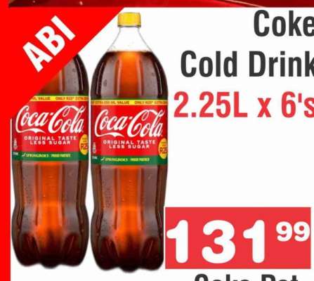 COKE COLD DRINK 2.25L X 6's