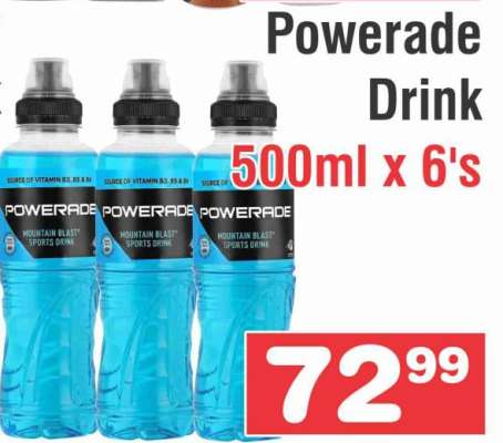 Powerade Drink 500ml x 6's
