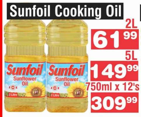 Sunfoil Cooking Oil 2L