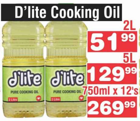 d'LITE COOKING OIL 2L
