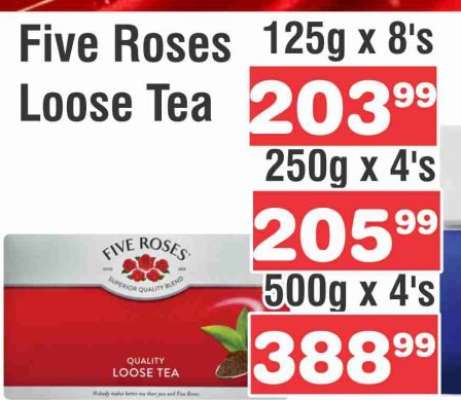 Five Roses Loose Tea 500g x 4's