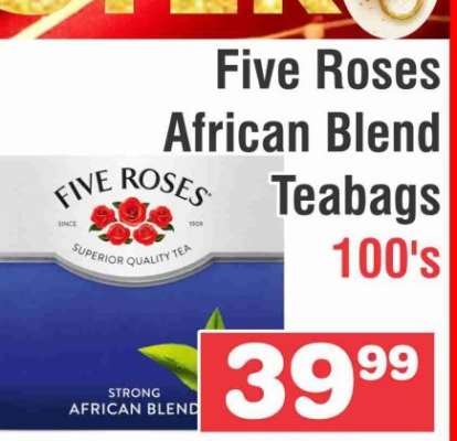 Five Roses African Blend Teabags 100's