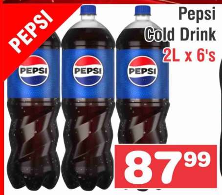 Pepsi Cold Drink 2L x 6's