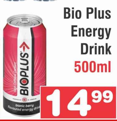 Bio Plus Energy Drink 500ml