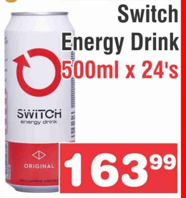 SWITCH ENERGY DRINK 500ML X 24's