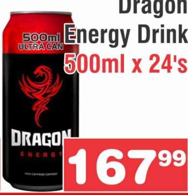 Dragon Energy Drink 500ml x 24's