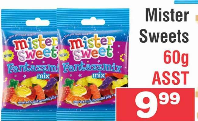 Mister Sweets 60g ASST