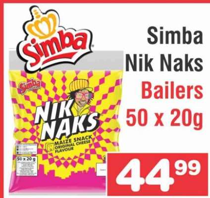 Simba Nik Naks Bailers 50 x 20g