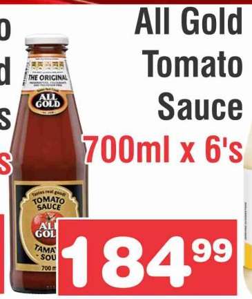 ALL GOLD Tomato Sauce