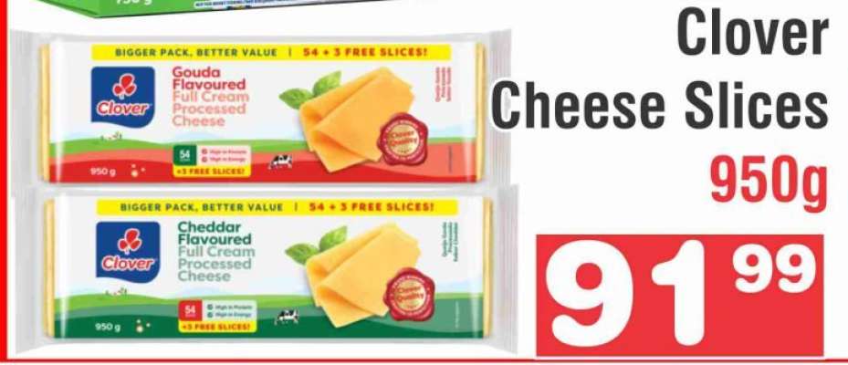 Clover Cheese Slices 950g