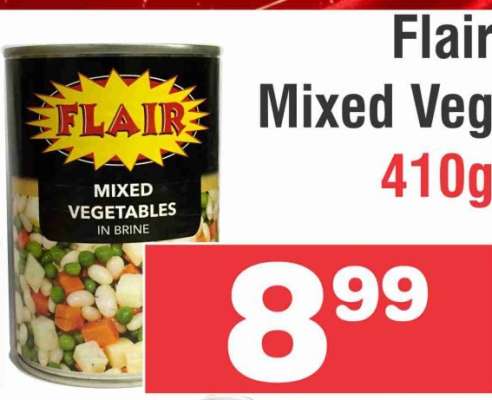 Flair Mixed Vegetables 410g