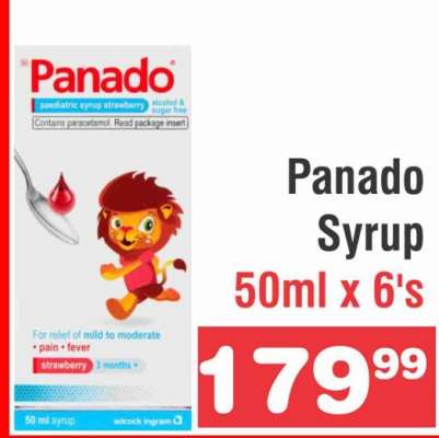 Panado Syrup 50ml x 6's