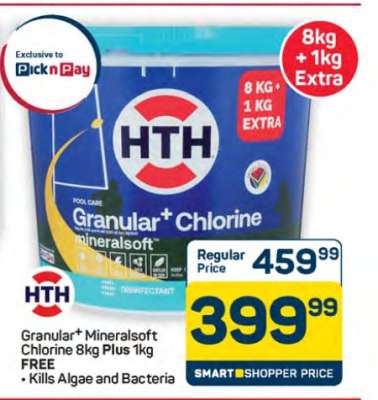 HTH Granular+ Mineralsoft Chlorine