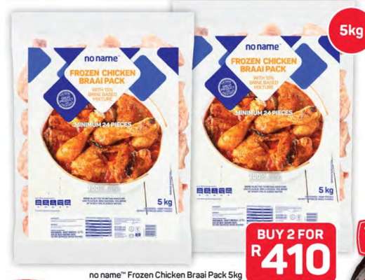 no name™ Frozen Chicken Braai Pack 5kg