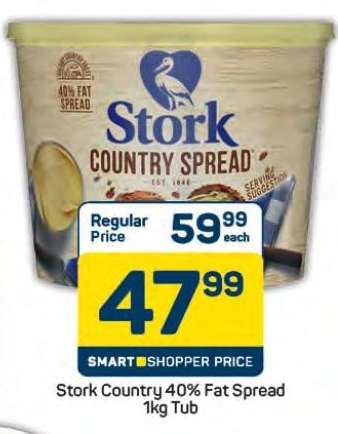 Stork Country 40% Fat Spread 1kg Tub