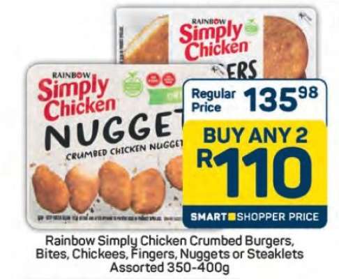 Rainbow Simply Chicken Crumbed Products