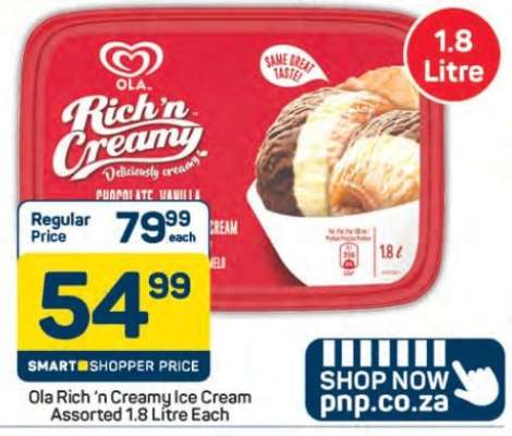 Ola Rich 'n Creamy Ice Cream Assorted