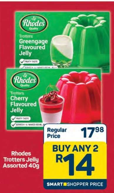 Rhodes Trotters Jelly Assorted 40g