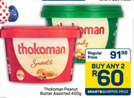 Thokoman Peanut Butter Assorted 400g